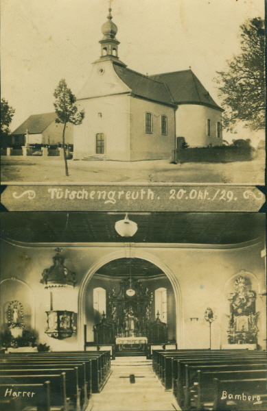 Postkarte Kirchenerweiterung 1928